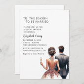 シーズンのブライダルシャワーへの招待 招待状 (正面/裏面)
