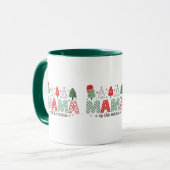 シーズンのママのクリスマスツリー コーヒーマグ | Fe マグカップ (正面左)