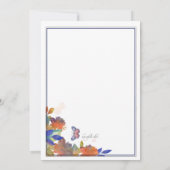 シーズンの変更招待状 招待状 (裏面)