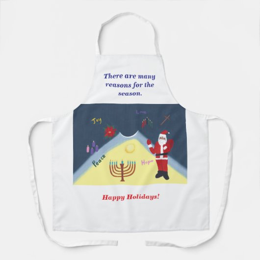 シーズンの多くの理由、ホリデーエプロン エプロン (正面)