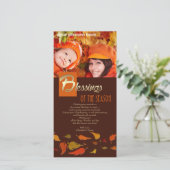 シーズンの恵み感謝祭フォトカード シーズンカード (スタンド正面)