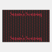 シーズンの悲鳴ハロウィーンラッピング紙 ラッピングペーパーシート (正面)