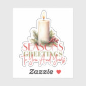 シーズンの挨拶とお休み シール (シート)