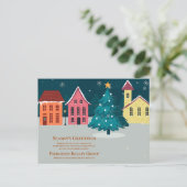 シーズンの挨拶のエステート実在ビジネスのクリスマス シーズンポストカード (スタンド正面)