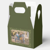 シーズンの挨拶のカスタム写真と名前の好意ボックス フェイバーボックス (オープン)