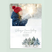 シーズンの挨拶ウィンターパイン2写真 カード