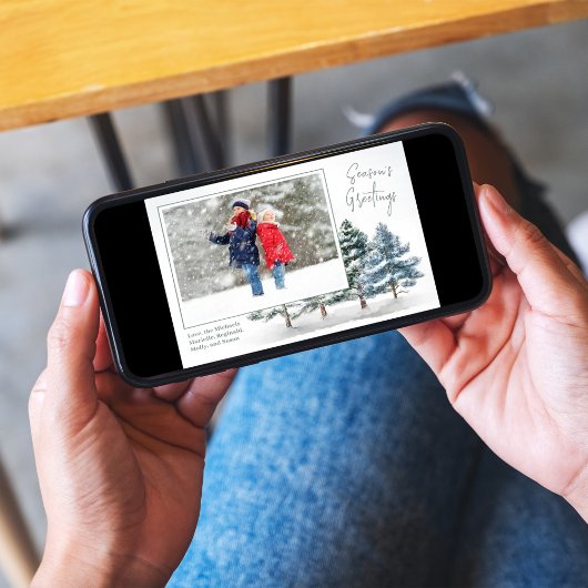 シーズンの挨拶ウィンターパイン2写真 シーズンカード