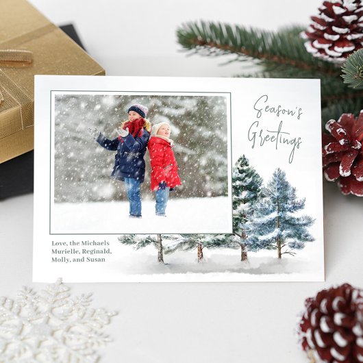 シーズンの挨拶ウィンターパイン2写真 シーズンカード