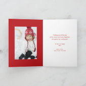 シーズンの挨拶ハッピーニューイヤーシール写真 シーズンカード (内部)