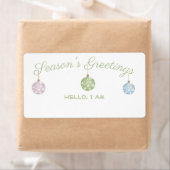 シーズンの挨拶パーティーオーナメント紙名タグ ラベル (インサイチュ)