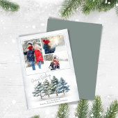 シーズンの挨拶フォトコラージュウッドランド シーズンカード