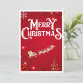 シーズンの挨拶プリント可能カード，休日 招待状 (スタンド正面)