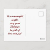 シーズンの挨拶ポーラーベア ポストカード (裏面)