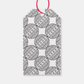 シーズンの挨拶ラベルとトレンディークリスマスボール ギフトタグ (裏面)