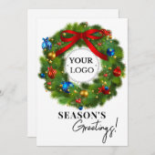 シーズンの挨拶リースビジネスロゴ シーズンカード (正面/裏面)