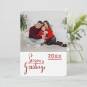 シーズンの挨拶写真ホリデーのグリーティングカード シーズンカード (スタンド正面)