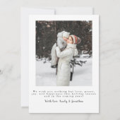 シーズンの挨拶2モダンフォトホリデーカード 招待状 (裏面)