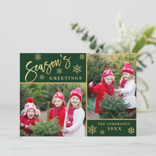 シーズンの挨拶2モダン写真の挨拶 シーズンカード (スタンド正面)