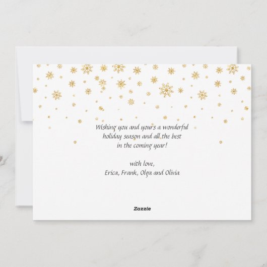 シーズンの挨拶2モダン写真の挨拶 シーズンカード (裏面)