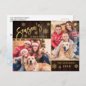 シーズンの挨拶2モダン写真の挨拶 ポストカード (正面/裏面)