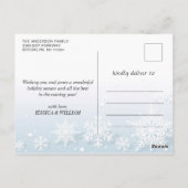 シーズンの挨拶2モダン写真の挨拶 ポストカード (裏面)