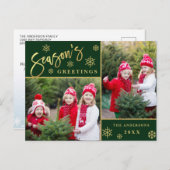 シーズンの挨拶2モダン写真の挨拶 ポストカード (正面/裏面)