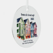 シーズンの挨拶2023隣人 メタルオーナメント (正面右)