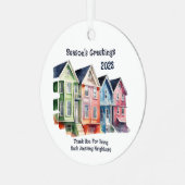 シーズンの挨拶2023隣人 メタルオーナメント (正面左)