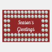 シーズンの挨拶3パックラッピング紙 ラッピングペーパーシート (正面3)