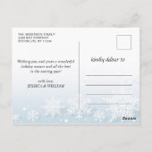 シーズンの挨拶3モダン枚の写真の挨拶 ポストカード (裏面)