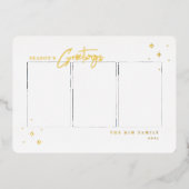 シーズンの挨拶3写真 箔シーズンカード (正面)