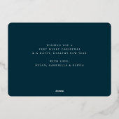 シーズンの挨拶3写真 箔シーズンカード (裏面)