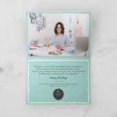 シーズンの挨拶(あいさつ)クラシック印鑑写真ビジネス シーズンカード (内部)