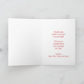 シーズンの挨拶 – クパーソナライズされたリスマスカード シーズンカード (内部)