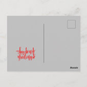 シーズンの挨拶 – タイポグラフィ – 写真 ポストカード (裏面)