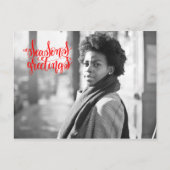 シーズンの挨拶 – タイポグラフィ – 写真 ポストカード (正面)