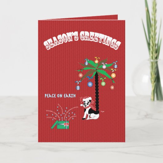 シーズンの挨拶/ハッピーホリデー – 平和の日 シーズンカード (正面)