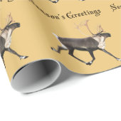 シーズンの挨拶 – ブル・カリブー ラッピングペーパー (ロールコーナー)