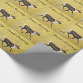 シーズンの挨拶 – ブル・カリブー ラッピングペーパー (角)