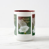 シーズンの挨拶 – ホワイトビンズウィード ツートーンマグカップ (中央)