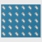 シーズンの挨拶 – リングシール ラッピングペーパー (フラット)