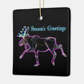 シーズンの挨拶 – 電動ムース セラミックオーナメント (左)