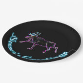 シーズンの挨拶 – 電動ムース ペーパープレート (アングル)