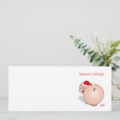 シーズンの挨拶(食べ物)豚の漫画。 シーズンカード (スタンド正面)