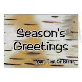 シーズンの挨拶 – Birchbark (正面横)