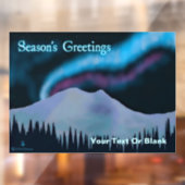 シーズンの挨拶 – Blue Aurora ウィンドウサイン (シート2)