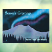 シーズンの挨拶 – Blue Aurora ウィンドウサイン (シート3)