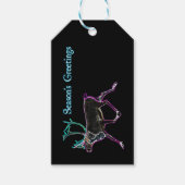 シーズンの挨拶 – Electric Caribou ギフトタグ (正面)