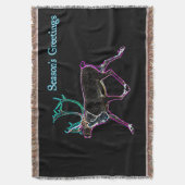 シーズンの挨拶 – Electric Caribou スローブランケット (正面縦)