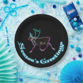 シーズンの挨拶 – Electric Caribou ペーパープレート (パーティー)